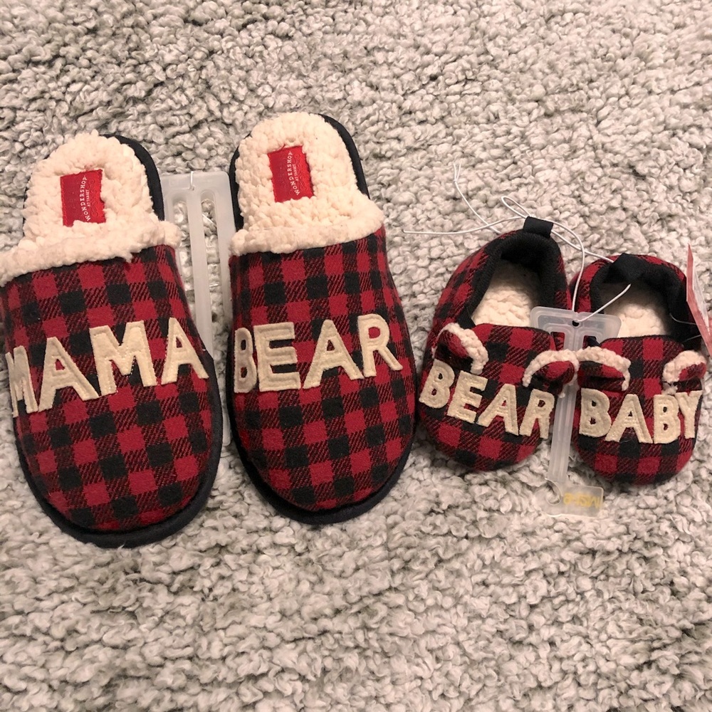 Bundle Mama & Baby Bear slippers